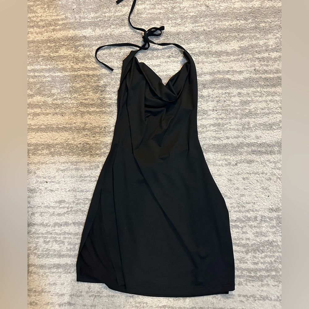 Little black dress.